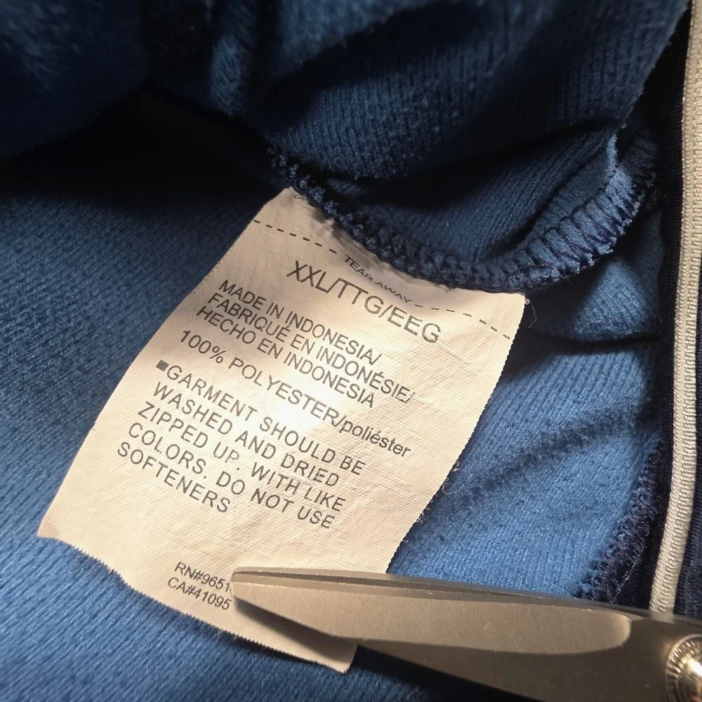 Project Rock Jacket Mens 2XL Blue Bull Track‎ Full Zip Under Armour LIMITED USE